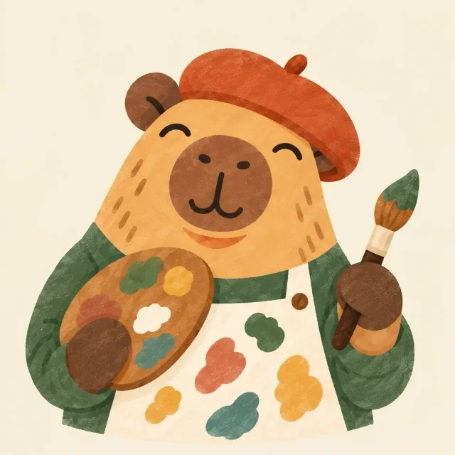 Capy & color · art print